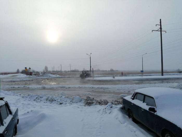 В Северодвинске устраняют последствия аварии на магистрали